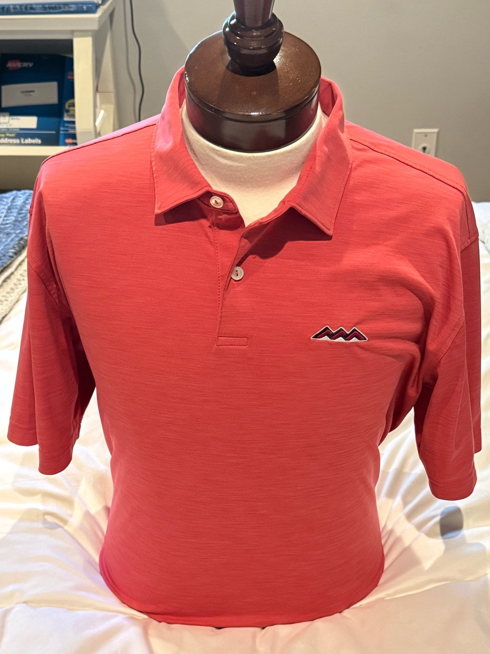 Peter Millar Coral Red Golf Shirt